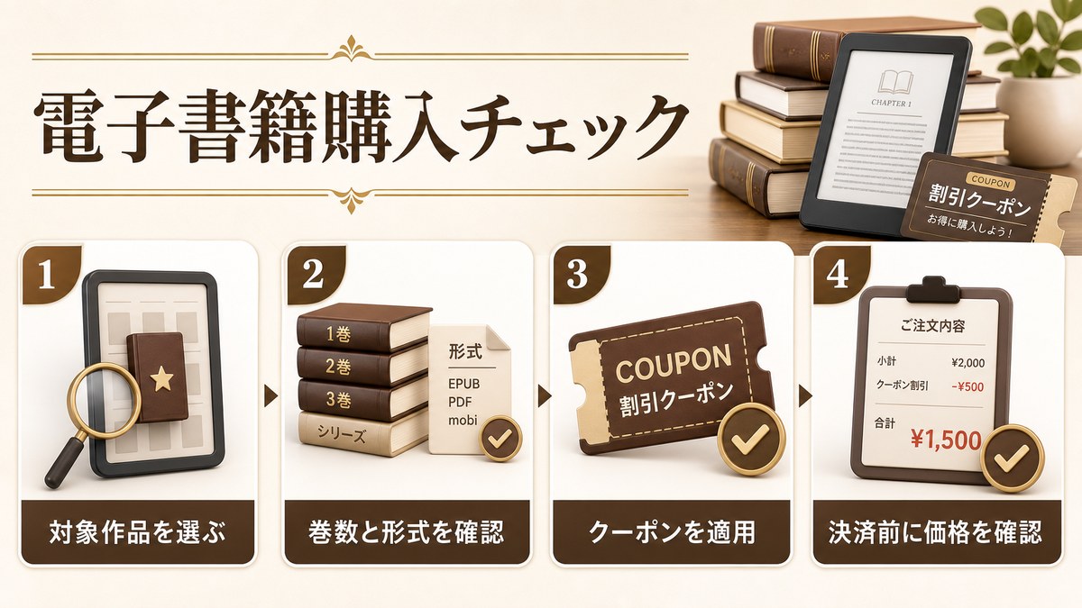 電子書籍購入チェックの解説画像