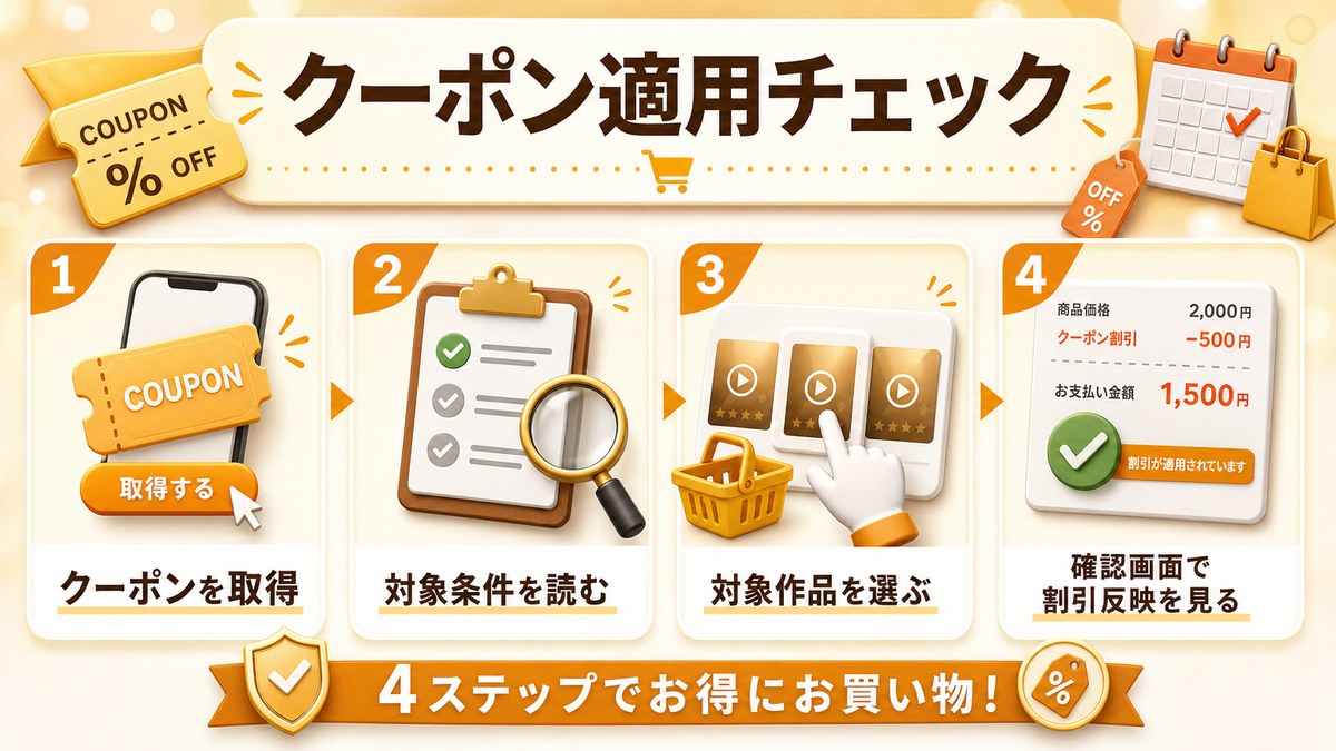クーポン適用チェックの解説画像