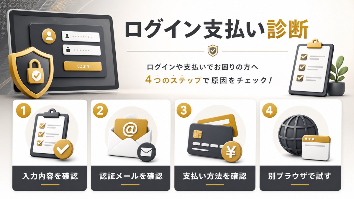 ログイン支払い診断の解説画像