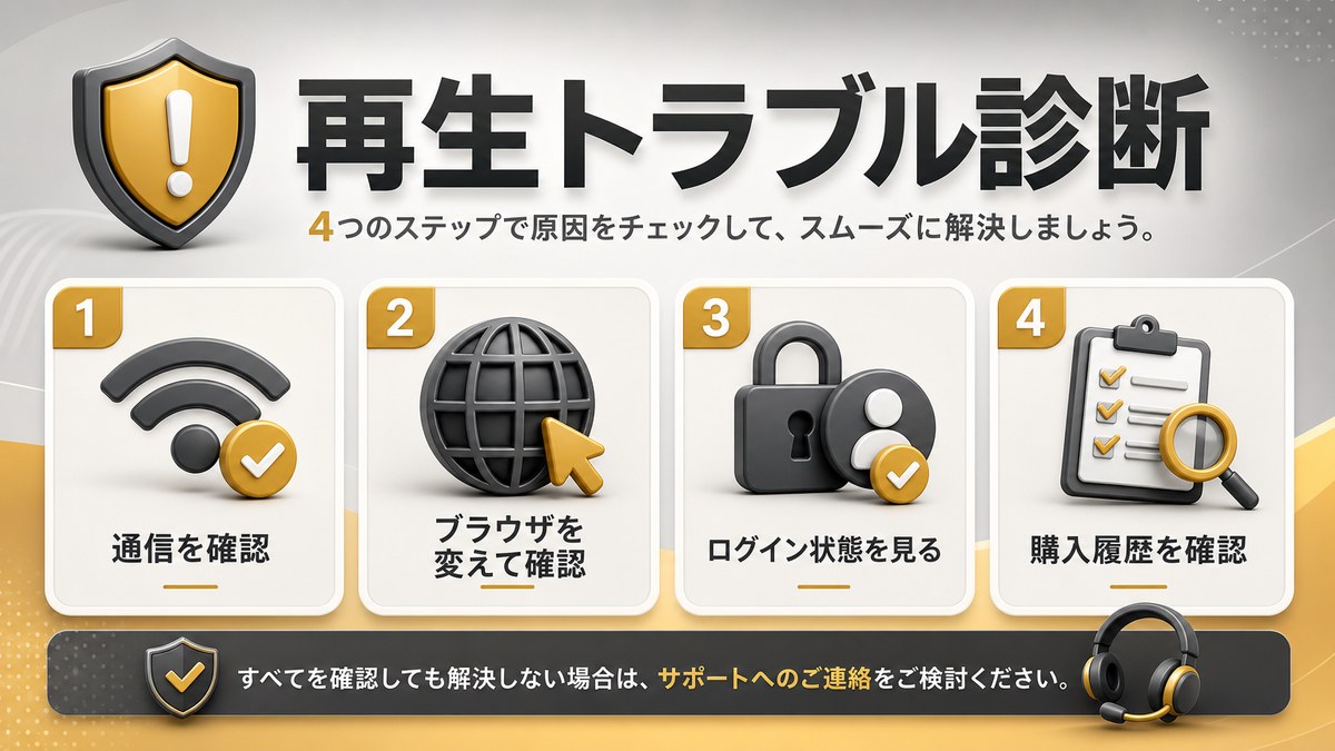 再生トラブル診断の解説画像