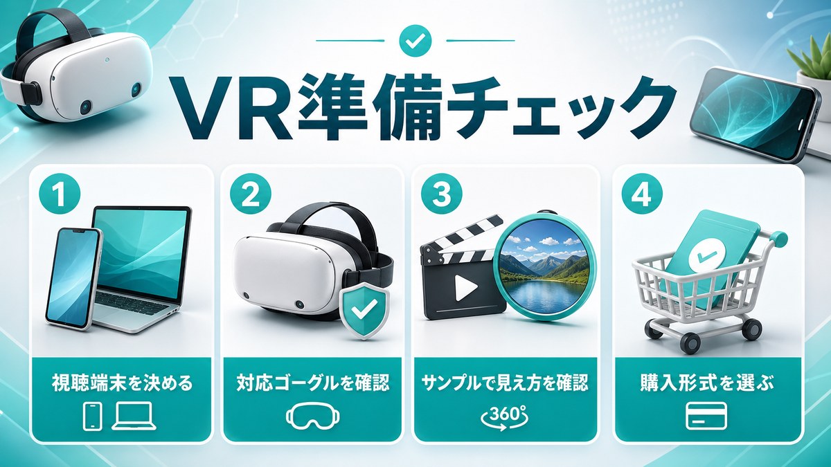 VR準備チェックの解説画像