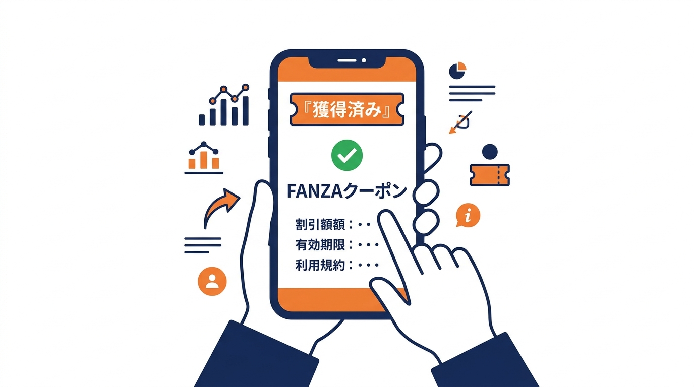 クーポンが獲得済みになった状態のイメージ図